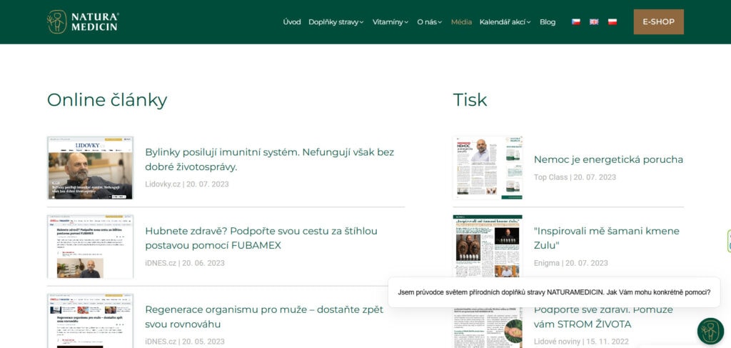 Články a rozhovory | NATURAMEDICIN